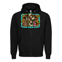 Black Christmas cross Zipper Hoodie - JahusDesignShop
