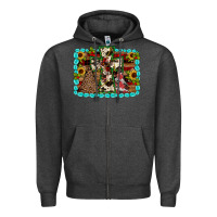Charcoal Heather Christmas cross Zipper Hoodie - JahusDesignShop