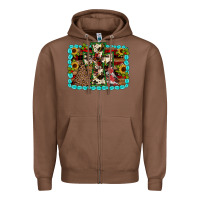 Chestnut Christmas cross Zipper Hoodie - JahusDesignShop