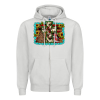 Dove Grey Christmas cross Zipper Hoodie - JahusDesignShop