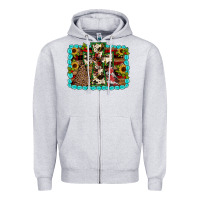 Heather Grey Christmas cross Zipper Hoodie - JahusDesignShop