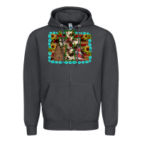 Smoke Christmas cross Zipper Hoodie - JahusDesignShop