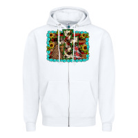 White Christmas cross Zipper Hoodie - JahusDesignShop