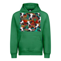 Emerald holstein cows with gemstone Urban Hoodie - BarkalooDesign