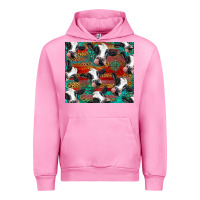 Fuchsia Pink holstein cows with gemstone Urban Hoodie - BarkalooDesign