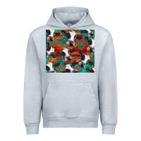 Heather Grey holstein cows with gemstone Urban Hoodie - BarkalooDesign