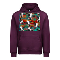 Mauve Wine holstein cows with gemstone Urban Hoodie - BarkalooDesign