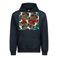 Navy holstein cows with gemstone Urban Hoodie - BarkalooDesign