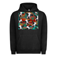 Pigment Black holstein cows with gemstone Urban Hoodie - BarkalooDesign