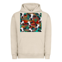 Pigment French Oak holstein cows with gemstone Urban Hoodie - BarkalooDesign