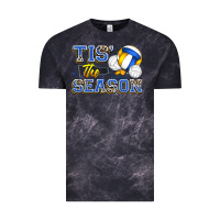 Cloud Black tis' the season volleyball Vintage Tee - Zillion Design Studio