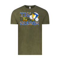 Vintage Olive tis' the season volleyball Vintage Tee - Zillion Design Studio