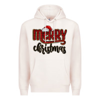 Pale Pink merry christmas Premium Hoodie - MaliasSmallBusiness