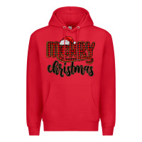 Red merry christmas Premium Hoodie - MaliasSmallBusiness