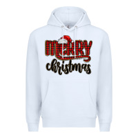 White merry christmas Premium Hoodie - MaliasSmallBusiness