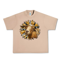 Burro sunflower with goat Urban Heavy Tee - RanaPortraitStore