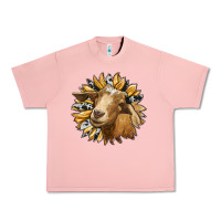 Salmon sunflower with goat Urban Heavy Tee - RanaPortraitStore