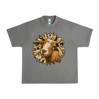Tornado sunflower with goat Urban Heavy Tee - RanaPortraitStore