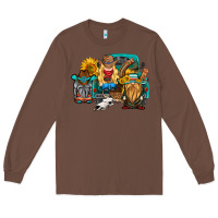Chestnut western Truck with gnomes Long Sleeve Tee - HRA Design Shop