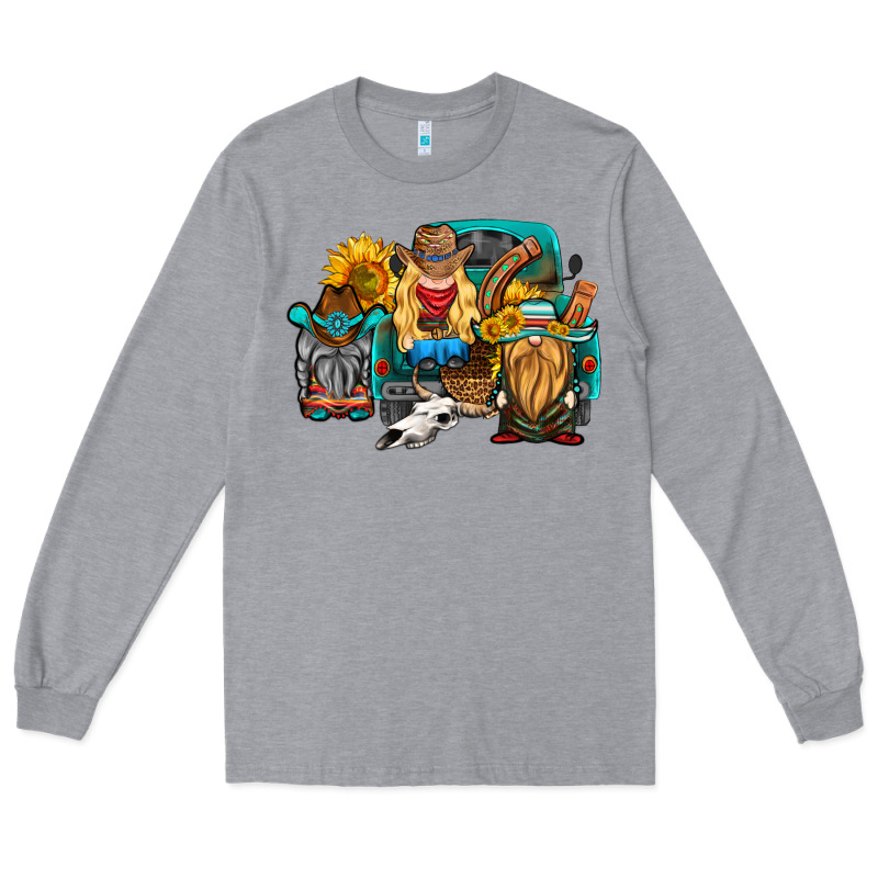 Western Truck With Gnomes Long Sleeve Tee by HRA Design Shop | Teevron