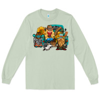 Matcha western Truck with gnomes Long Sleeve Tee - HRA Design Shop
