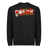 Black baseball coach Heavyweight Sweatshirt - texasbilliewilder