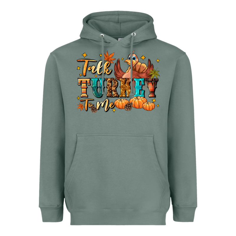 Talk Turkey To Me Heavyweight Hoodie by NancyCooperArtShop | Teevron