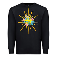 Black here comes the sun Premium Sweatshirt - MaliasSmallBusiness