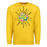 Lemon here comes the sun Premium Sweatshirt - MaliasSmallBusiness