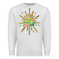 Oatmeal Heather here comes the sun Premium Sweatshirt - MaliasSmallBusiness
