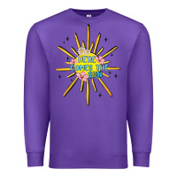 Purple here comes the sun Premium Sweatshirt - MaliasSmallBusiness