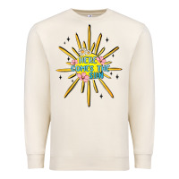 Sandshell here comes the sun Premium Sweatshirt - MaliasSmallBusiness