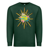 Sports Green here comes the sun Premium Sweatshirt - MaliasSmallBusiness