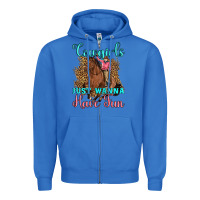 True Royal cowgirls just wanna have fun Zipper Hoodie - Artiststas