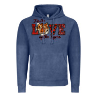 Vintage Denim for the love of the tigers red Vintage Hoodie - RanaPortraitStore