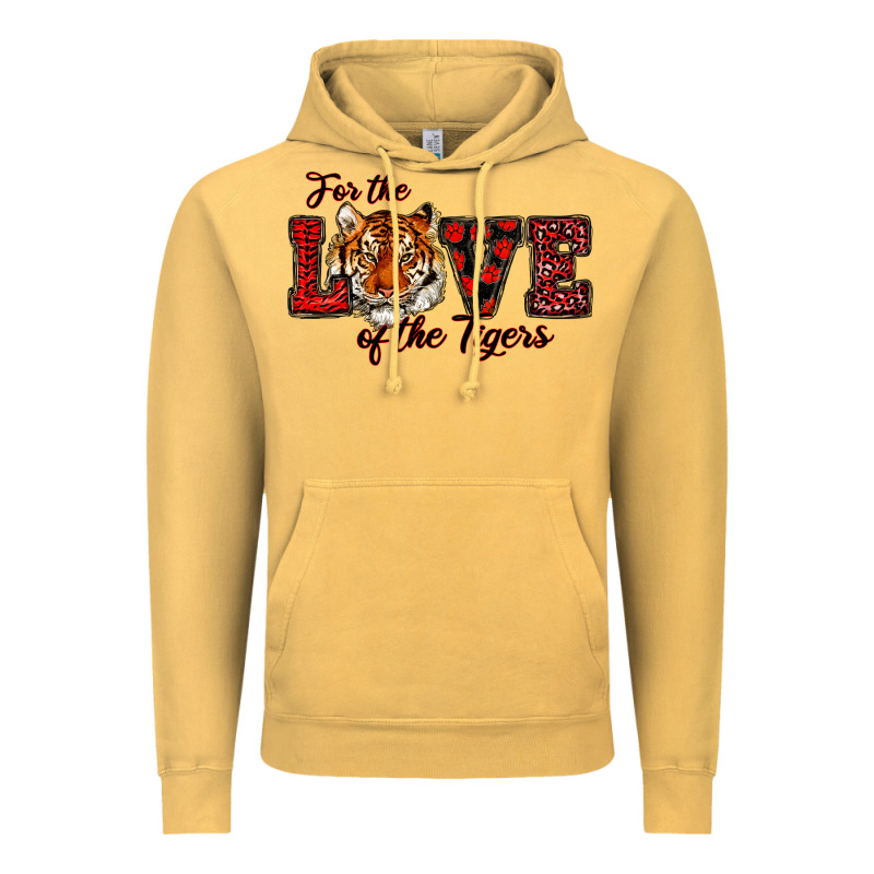For The Love Of The Tigers Red Vintage Hoodie by RanaPortraitStore | Teevron