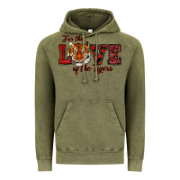 Vintage Olive for the love of the tigers red Vintage Hoodie - RanaPortraitStore