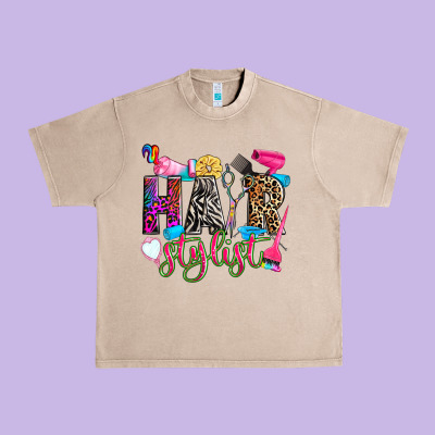 Hairstylist Urban Heavy Tee Designed By Zillion Design Studio