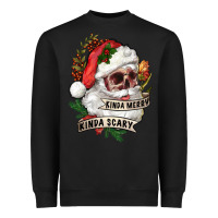 Black Kinda merry kinda scary Heavyweight Sweatshirt - RanaPortraitStore