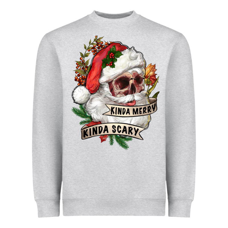 Kinda Merry Kinda Scary Heavyweight Sweatshirt by RanaPortraitStore | Teevron