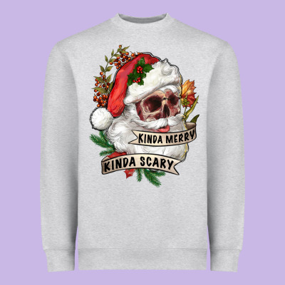 Heavyweight Sweatshirt Kinda merry kinda scary