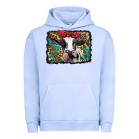 Pigment Grape Ice holstein cow with glitter and leopard background Urban Hoodie - BarkalooDesign