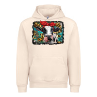 Sandshell holstein cow with glitter and leopard background Urban Hoodie - BarkalooDesign
