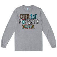 Heather Grey our 1 st mother's day Long Sleeve Tee - CowhideDigitalArt