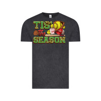 Vintage Black tis' the season softball Vintage Tee - Zillion Design Studio