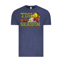 Vintage Denim tis' the season softball Vintage Tee - Zillion Design Studio