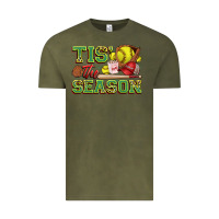 Vintage Olive tis' the season softball Vintage Tee - Zillion Design Studio