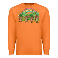 Carrot st patrick's day baby highland cow Premium Sweatshirt - MaliasSmallBusiness