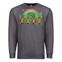 Charcoal Heather st patrick's day baby highland cow Premium Sweatshirt - MaliasSmallBusiness