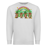Dove Grey st patrick's day baby highland cow Premium Sweatshirt - MaliasSmallBusiness